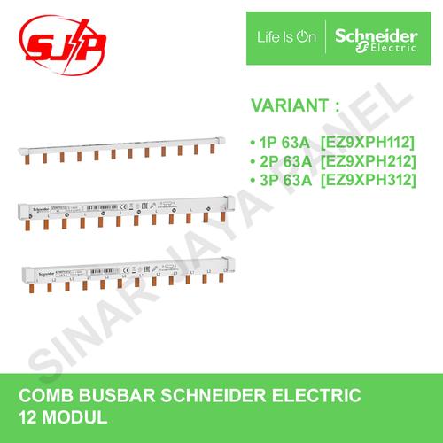 Jual COMB BUSBAR / BUSBAR SISR SCHNEIDER 1P 2P 3P 63A EZ9XPH112/212/312