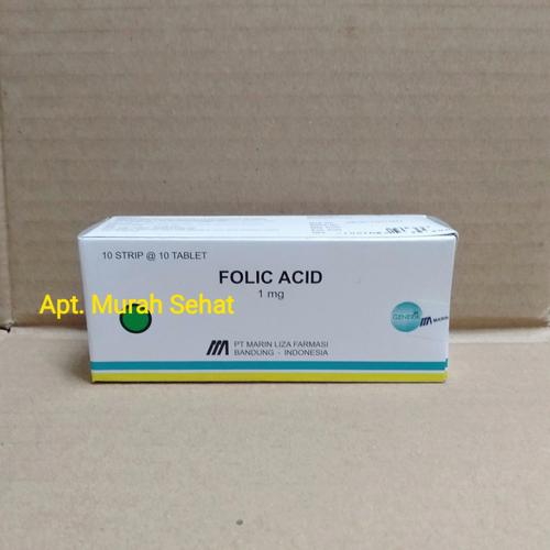 Jual folic acid 1 mg box 100 tablet - Jakarta Timur - Apotik Murah