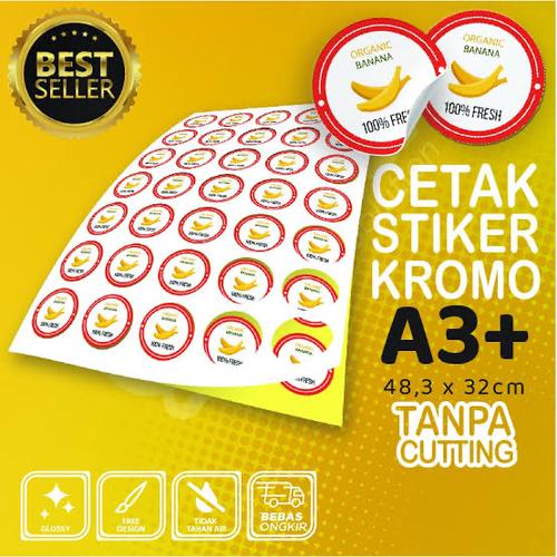 Jual Print sticker tanpa cutting - Sticker kromo, Sticker hvs - Jakarta ...