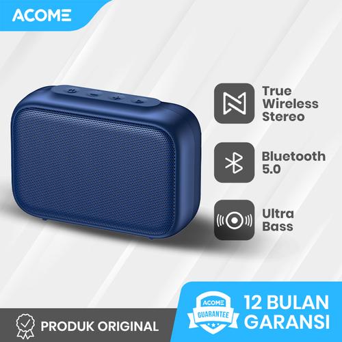 Gambar Acome A1 SENSE Speaker Bluetooth 5.0 Portable Ultra Bass TWS - Speaker Only dari Acome Indonesia Jakarta Utara Tokopedia