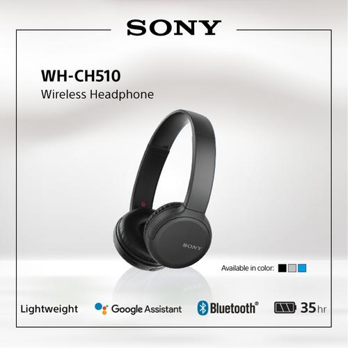 Gambar SONY WH-CH510 Black On Ear Wireless Headphone / CH510 / CH-510 dari Sony Audio Official Tokopedia