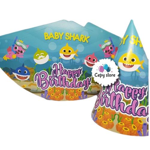 Gambar Topi Ulang Tahun Kerucut / Topi Pesta Karakter Baby Shark dari Cepy Store Jakarta Barat Tokopedia