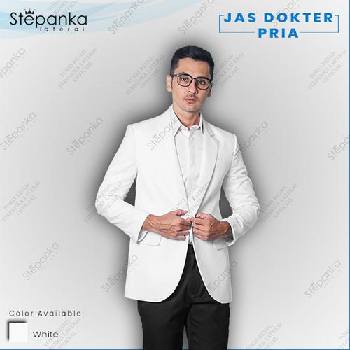 Gambar Jas Dokter Pria / Seragam Rumah Sakit - Putih, S dari Seragam Stepanka Laterai Kab. Bogor Tokopedia