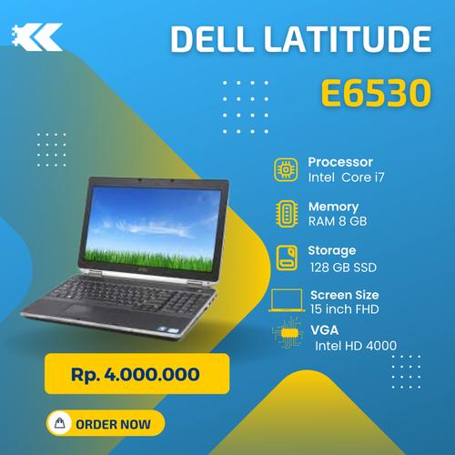 Jual Dell Latitude E6530 Core i7 8GB 