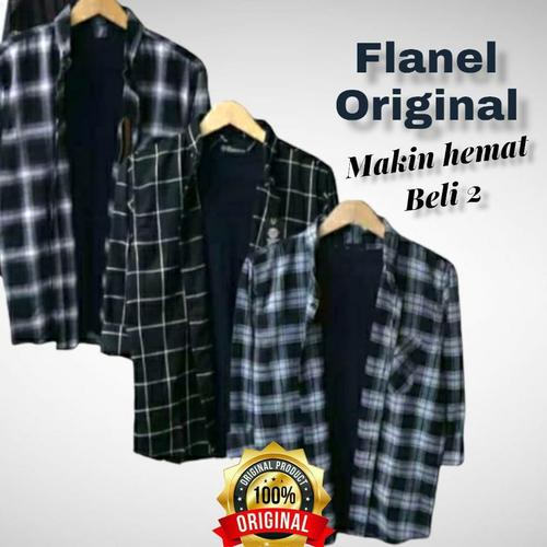 Jual Kemeja flanel pria lengan panjang/kemeja flanel distro/kemeja