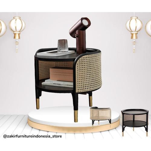Gambar Rotan Side Table dari jepara punya furniture Kab. Jepara Tokopedia