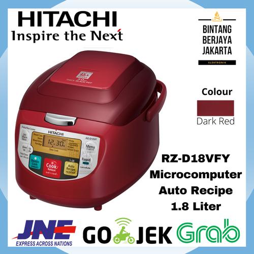 Jual HITACHI Rice Cooker RZD18VFY 1.8 Liter / RZD18VFY DRE /RZ D18VFY