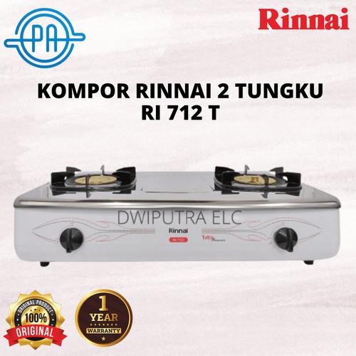 Jual Kompor Gas Rinnai 2 Tungku Ri712t Ri 712 T Api Besar Kota Bandung Dwiputra Electornics Tokopedia