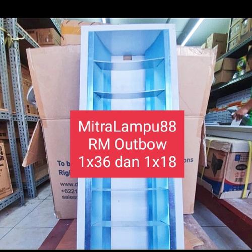 Jual Kap Lampu RMO Outbow 1x18/1x8W Housing TL Neon Led 60Cm Isi 1 ...