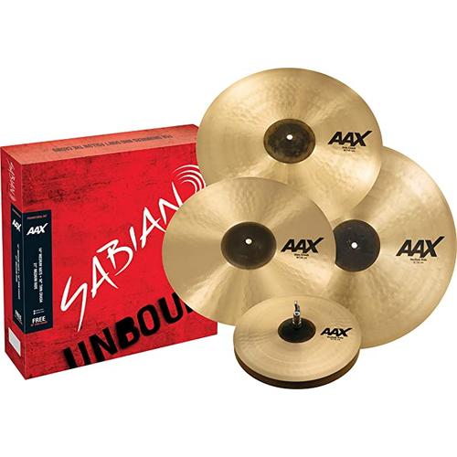 Promo Sabian AAX Promotional Cymbal Set 14/16/21 inch with Free 18