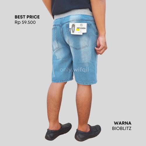 JEANS PENDEK PRIA RIB NON STRETCH BIG 