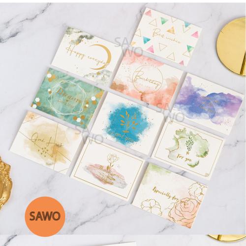 Jual Kartu Ucapan Mini Warna Foil Emas dengan Amplop - FORYOU - Jakarta