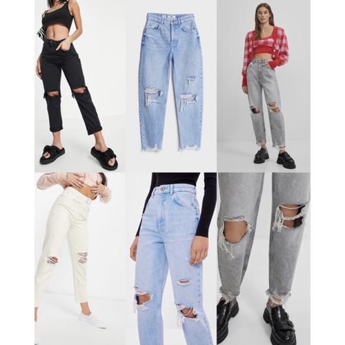 Jual Bershka ripped jeans - jeans 