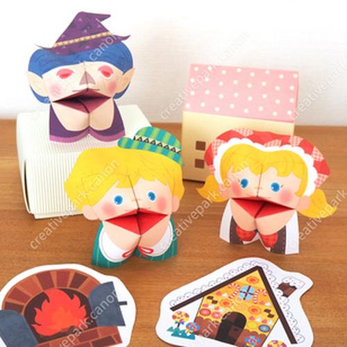 Jual Paper Fortune Teller Puppet Hansel and Gretel Papercraft - Kab ...