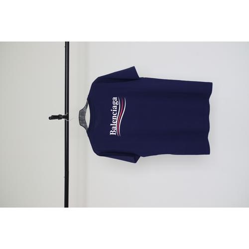 Jual BALENCIAGA WAVE TEE NAVY - L 