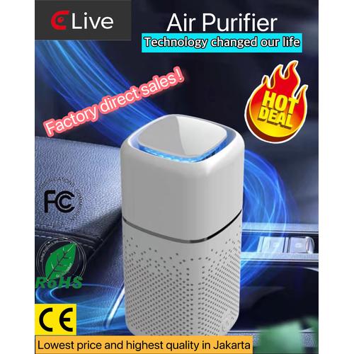 Jual Air purifier mobil/ Car air purifier mini light UV ELIVE02B