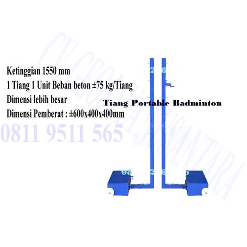 Jual Tiang Net Badminton Portable Portable Tiang Badminton Kab