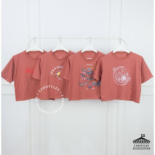 Jual Kaos Crop TOP Oversize Wanita 
