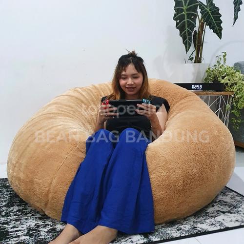 fluffy huge bean bag