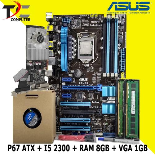Jual Paket Mainboard Mobo Motherboard P67 ATX Dengan Processor I5