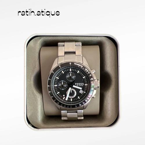 Jual JAM FOSS DECKER CHRONOGRAPH BLACK 