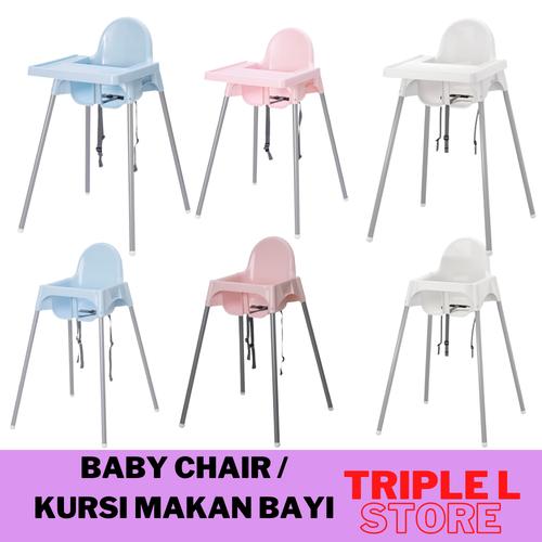 Jual Baby Chair Kursi Makan Bayi High Chair Bayi Anak ANLP Putih