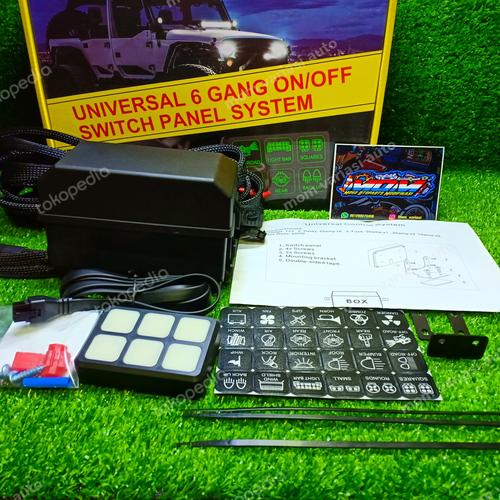 Jual SWITCH PANEL ON OFF SYSTEM 6 GANG SWITCH PANEL SYSTEM ASSEMBLY ...