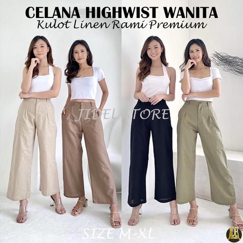 Jual Celana Kulot Wanita BOYFRIEND 