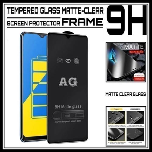 Jual SAMSUNG GALAXY M21 / 2021 MATTE FRAME TEMPERED GLASS SCREEN ...