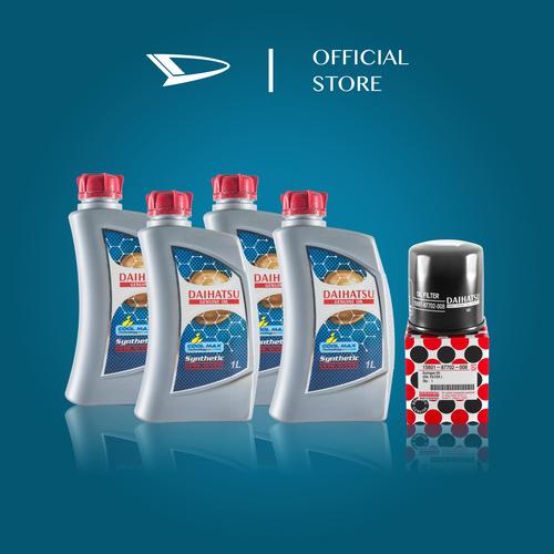 Gambar Daihatsu Genuine Oil 10W-40 API SN Synthetic 4L + Oli Filter - Antifog dari Daihatsu Part & Oil Jakarta Timur Tokopedia