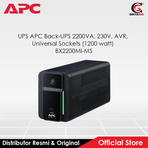 Jual UPS APC Back-UPS 2200VA 230V AVR Universal 1200 watt BX2200MI-MS ...