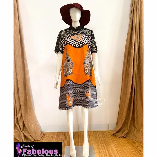 Jual Dress Wanita Batik Katun Brukat 
