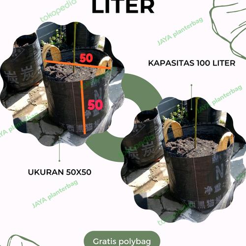 Jual Paket isi 5pcs Planterbag 100 liter+35 liter murah warna hitam ...