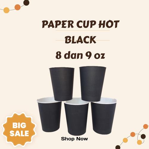 Jual Paper Hot Cup Black 9 Oz 8 Oz 9 Oz Jakarta Selatan jakarta