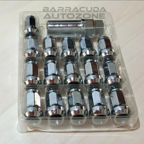 Jual Lugnut lug nut Mur baut roda velg ban mobil ukuran 1,25 silver