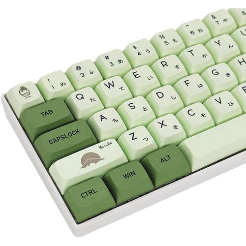 Jual KEYCAPS PBT XDA PROFILE DYE SUB MATCHA GREEN TEA JAPAN / ENGLISH