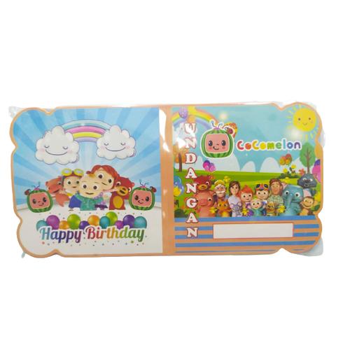 Jual Undangan Ulang Tahun Anak | Kartu Undangan ulang tahun - cocomelon
