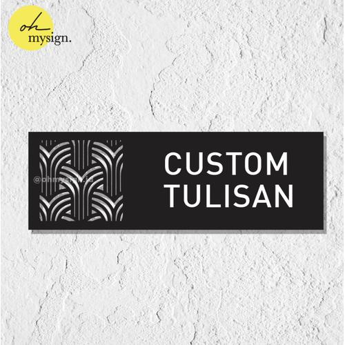 Jual Custom Tulisan Ruangan Office Sign Board Acrylic UV Print Laser ...