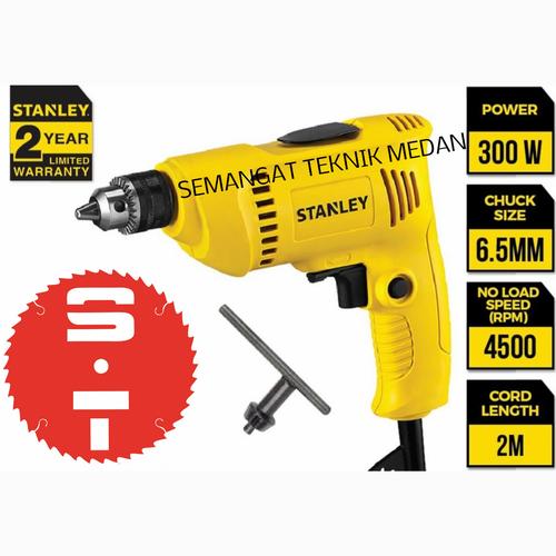 Promo SDR3006 MESIN BOR TANGAN HAND DRILL 300 WATT 6,5 mm