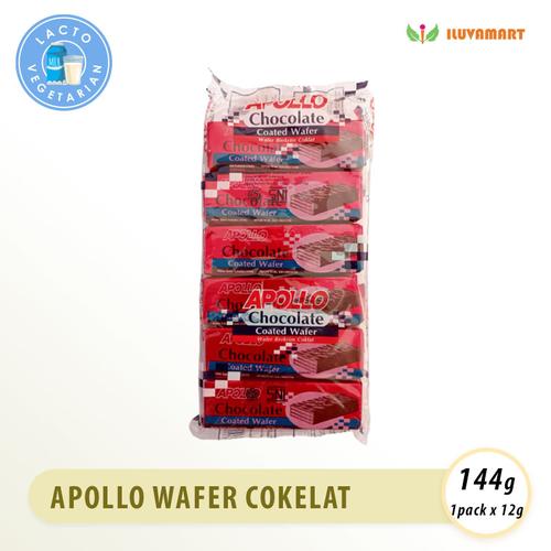 Jual Apollo Milk Chocolate Wafer 12x12gr Wafer Salut Dengan Krim Susu