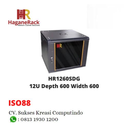 Hagane Rack Jual Wallmount Rack HR1260SDG 12U Depth 600 Width 600 (HAGANE ...