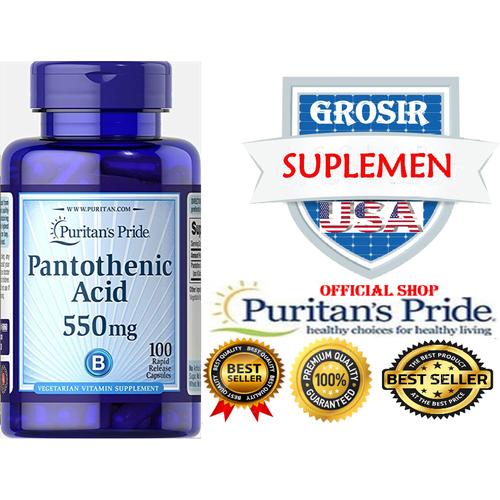 Promo Puritan Pantothenic Acid Obat Jerawat 100MUJARAB IMPOR USA