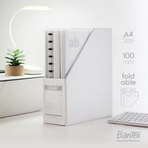 Jual Bantex Magazine File (Box File) A4 10cm White #4012 07 - Kota ...