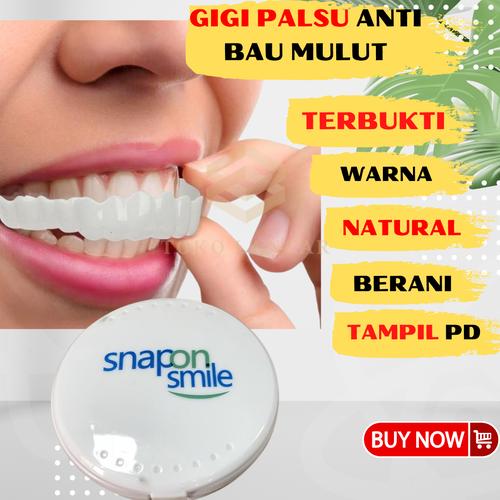 Jual Gigi Palsu Instan Snap On Perfect Smile Satu Set Atas Bawah Dengan ...