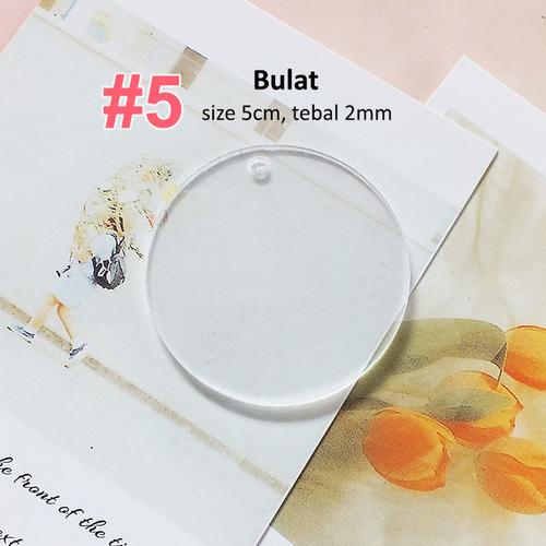 Jual BAHAN GANTUNGAN KUNCI AKRILIK POLOS / CLEAR BLANK ACRYLIC KEYCHAIN ...