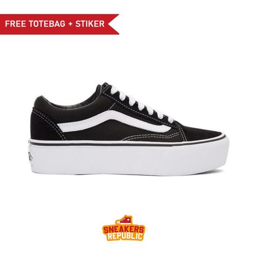 white platform vans sneakers