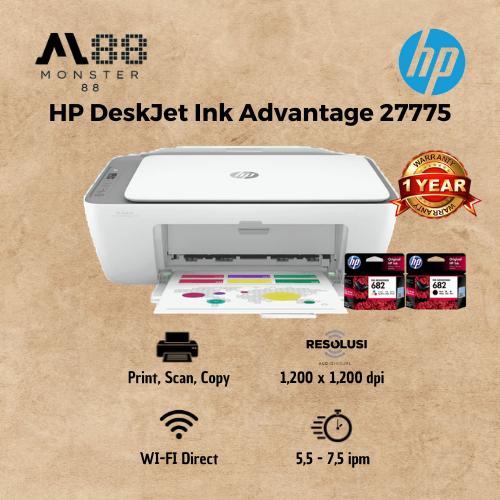 Jual Printer HP DeskJet Ink Advantage 2775 AIO Print Scan Copy WIFI Direct 2776 Gray Kota