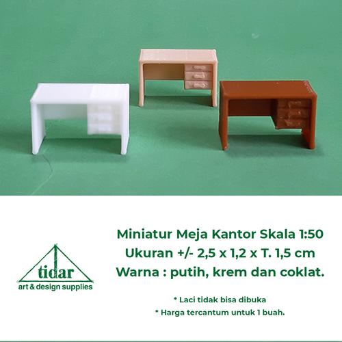 Jual AN - Miniatur Maket Meja Kantor Skala 1:50 - Meja Kerja / Belajar