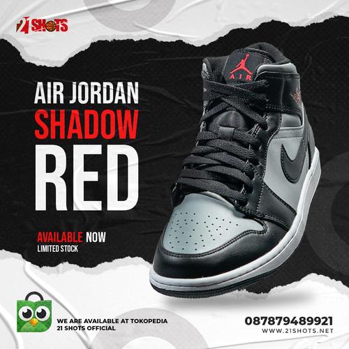 jordan 1 mid red shadow