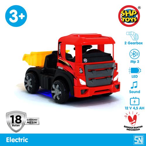 Jual Mainan Anak Truck Aki Volta 5032 MEGA TRUCK 12V Merah